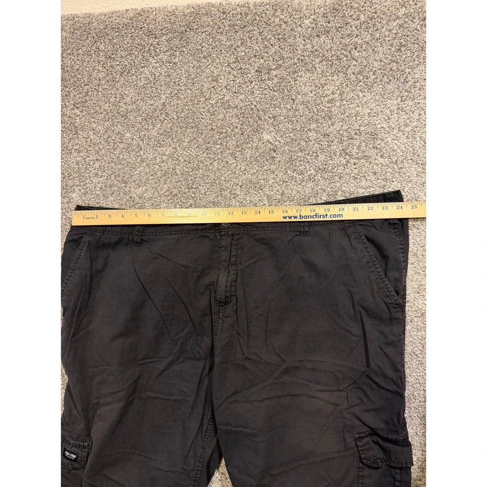 Zoo York‎ Cargo Shorts Mens 48 Black Ripstop Cotton Multi Pocket Skate Casual